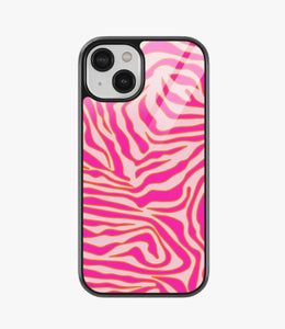 Zebra Multicolor Glass Case