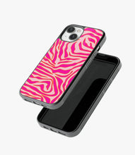 Load image into Gallery viewer, Zebra Multicolor Glass Case
