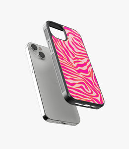 Zebra Multicolor Glass Case