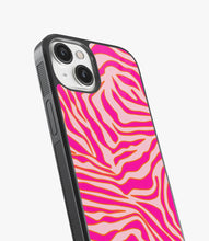 Load image into Gallery viewer, Zebra Multicolor Glass Case
