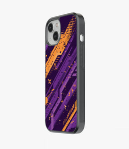 Abstract Adrenaline Rush Pattern Glass Case