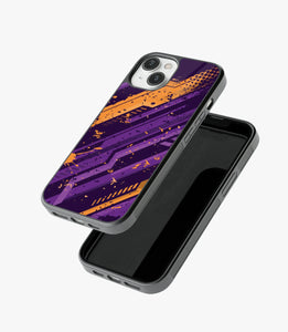 Abstract Adrenaline Rush Pattern Glass Case