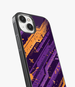 Abstract Adrenaline Rush Pattern Glass Case