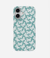 Y2K Tie Dye Turquoise Butterfly Phone Case