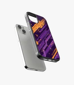 Abstract Adrenaline Rush Pattern Glass Case