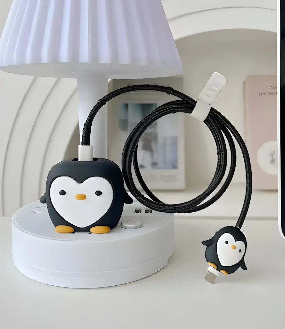 Pretty Penguin Charger Case & Cable Protector (18W/20W)