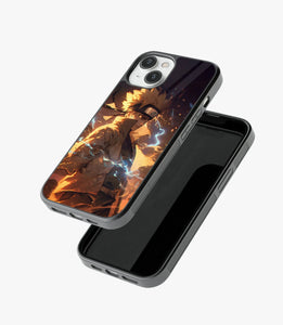 Naruto Kyuubi Mode Glass Phone Case