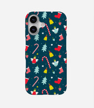 Load image into Gallery viewer, Holly Jingle Christmas Hard Phone Case
