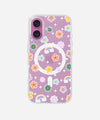 Rainbow Bloom Clear Magsafe Clear Phone Case