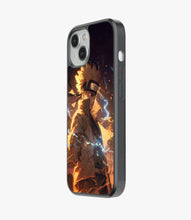 Load image into Gallery viewer, Naruto Kyuubi Mode Glass Phone Case
