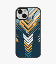 Load image into Gallery viewer, Abstract Varsity Vibe Pattern Glass Case
