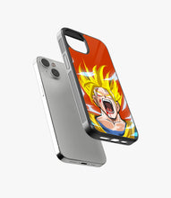 Load image into Gallery viewer, Orange Goku Beast Mode Glass Phone Case
