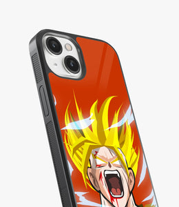 Orange Goku Beast Mode Glass Phone Case