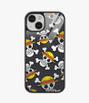 Pirate Skull Pattern Glass Phone Case