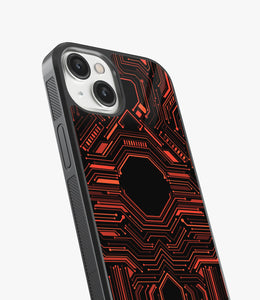 Abstract Futuristic Pattern Glass Case