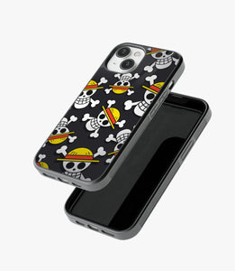 Pirate Skull Pattern Glass Phone Case