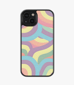 Abstract Pastel Rainbow Premium Leather Phone Case