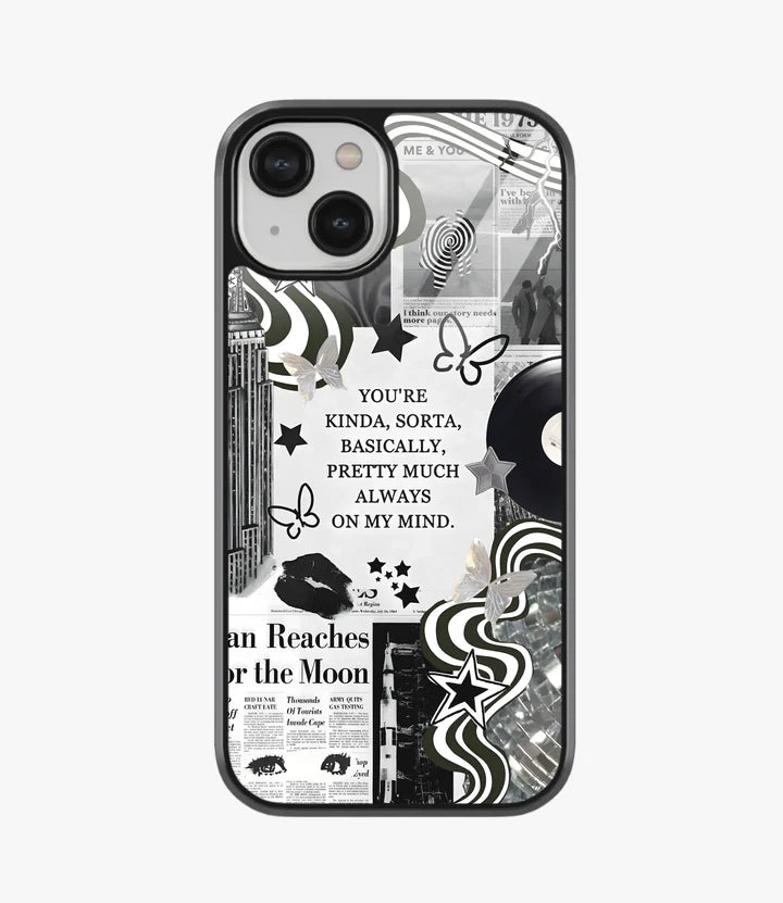 Always On My Mind Glass Case for iPhone 14