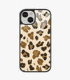 Animal Print Glass Case for iPhone 14