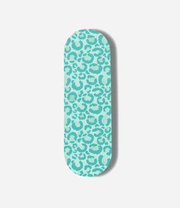 Aqua Leopard Print Pop Slider