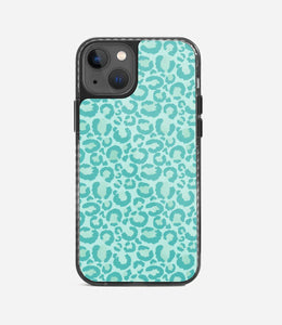 Aqua Leopard Y2K Stride 2.0 Phone Case