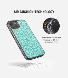 Aqua Leopard Y2K Stride 2.0 Phone Case