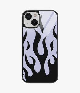 Black/Grey Flame Metal Case for iPhone 14 Plus