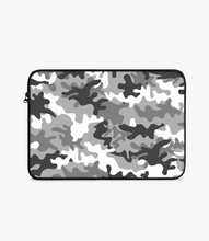 Load image into Gallery viewer, Black/White Camo Laptop Sleeve
