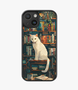 Bookish Cat Hybrid Phone Case