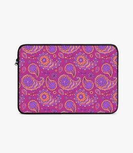 Colorful Paisley Pattern Laptop Sleeve