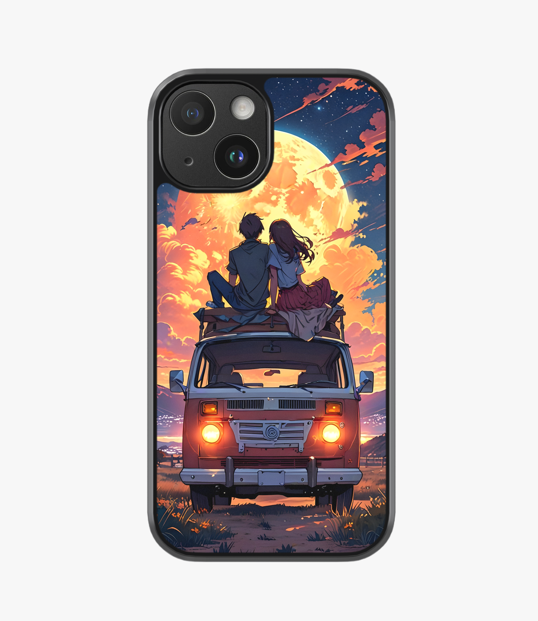 Couple on Van Hybrid Phone Case