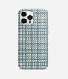 Daisy Blue Mandala Print Case