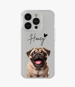 Pug Custom Name Silicone Case