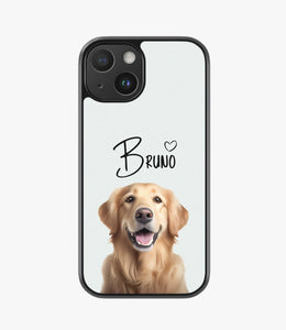 Golden Retriever Custom Name Hybrid Matte Case