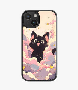 Dreamy Cloud Cat Hybrid Phone Case