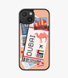 Dubai Boarding Pass Hybrid Matte Case