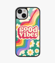 Load image into Gallery viewer, Good Vibes Rainbow Glass Case
