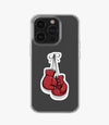 Hanging Red Boxing Gloves Silicone Phone Case