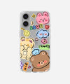 Happy Love Clear Silicone Phone Case