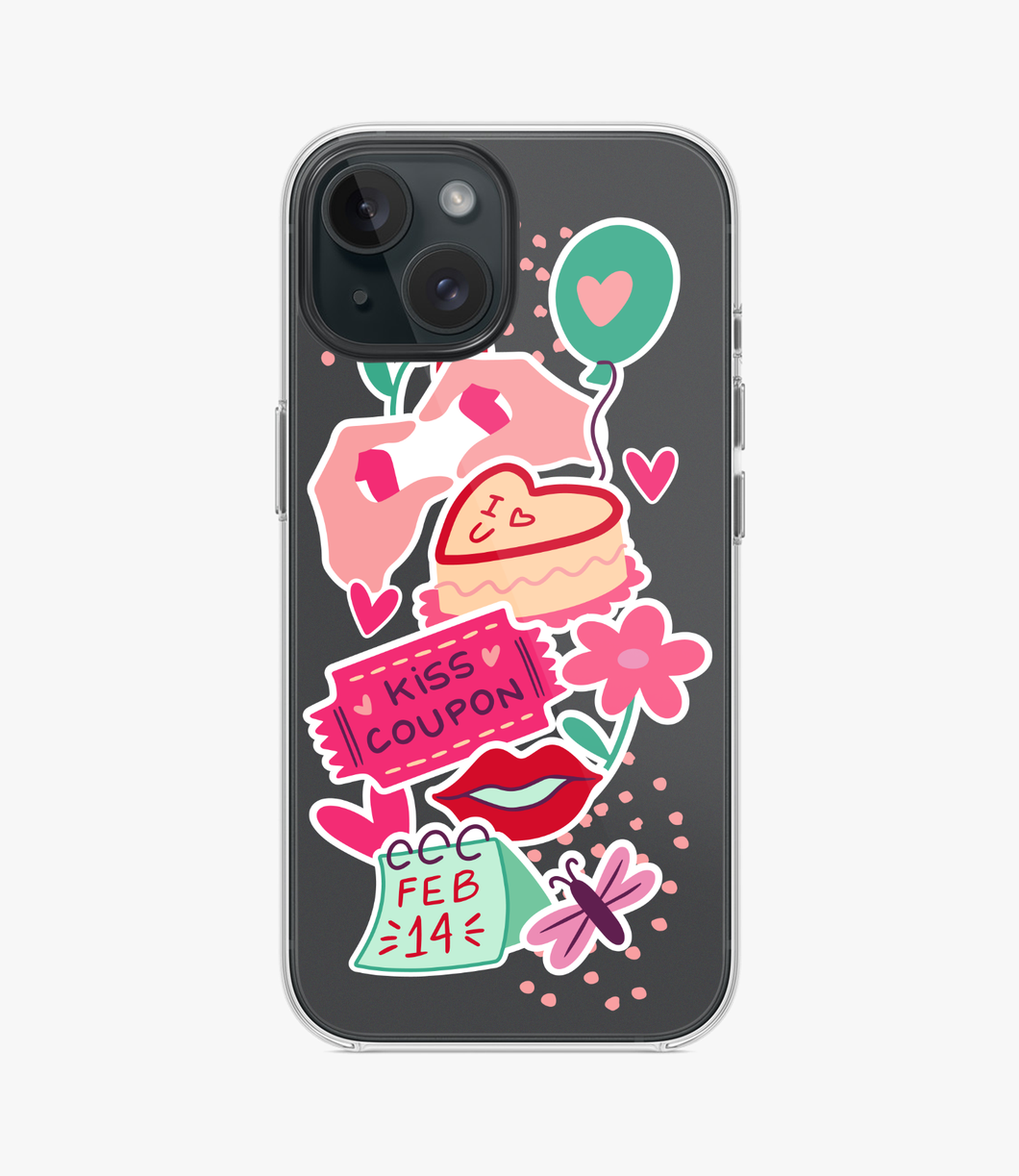 Kiss Coupon Silicone Phone Case