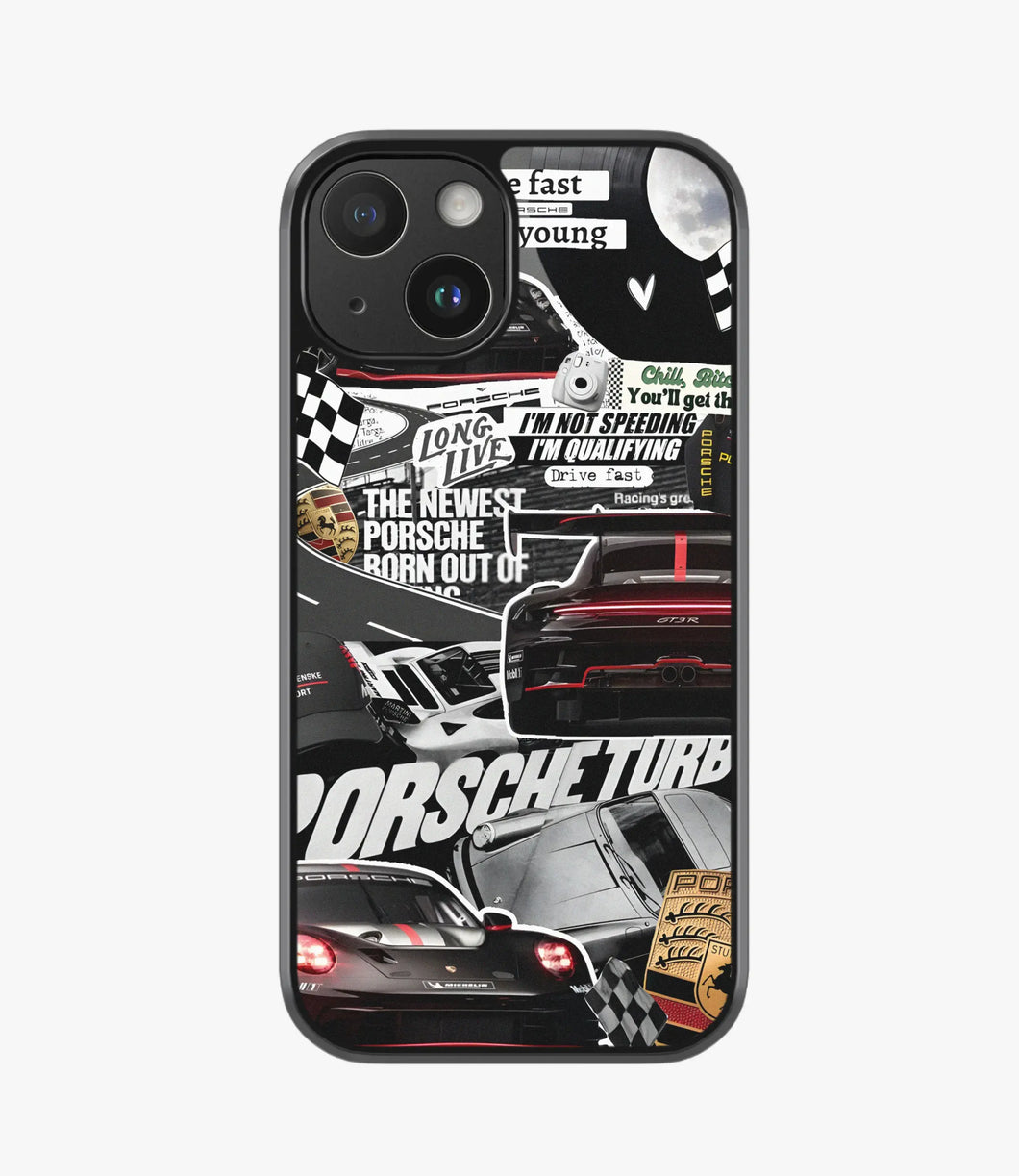 Long Live Porsche (Black) Hybrid Matte Case