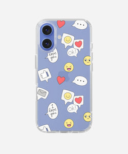 Love You Bubbles Clear Silicone Phone Case