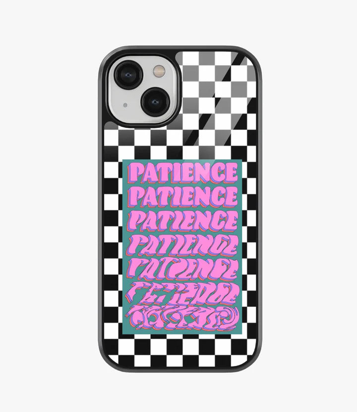 Melting Patience Checkered Metal Case for iPhone 13