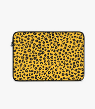 Load image into Gallery viewer, Mustard Leopard Print Laptop Sleeve
