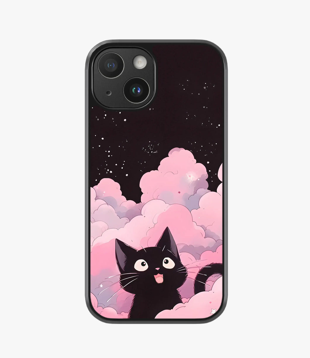 Mystical Cloud Cat Hybrid Phone Case