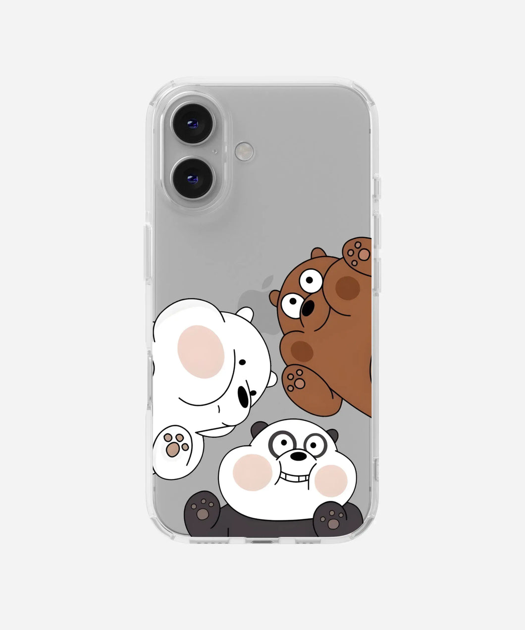 Panda Bash Clear Silicone Phone Case