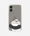 Playful Panda Clear Silicone Phone Case