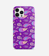 Purple Paisley Mandala Print Case