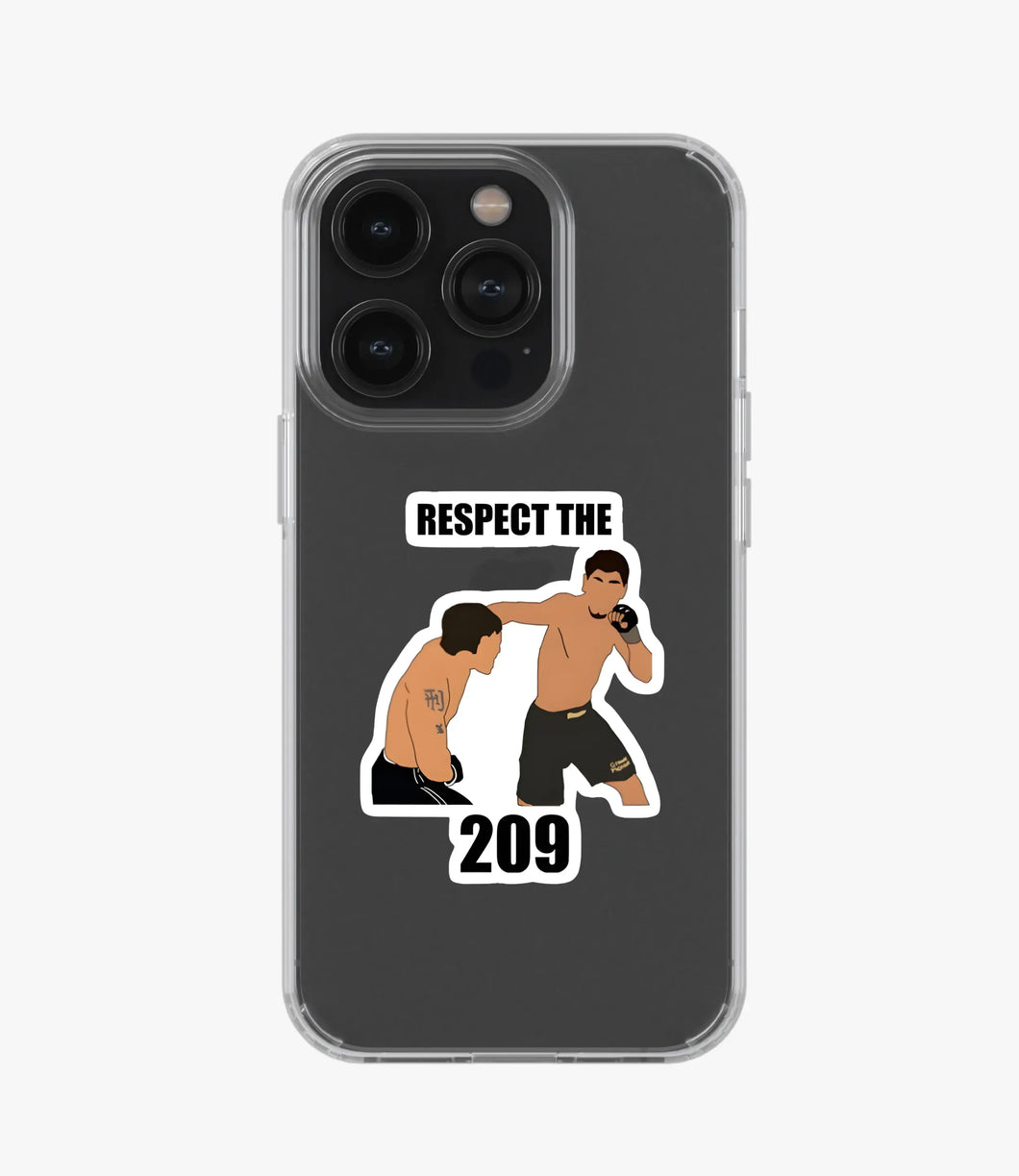 Respect The 209 Silicone Phone Case