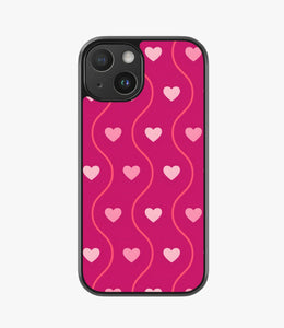 Rich Maroon Heart Hybrid Matte Case